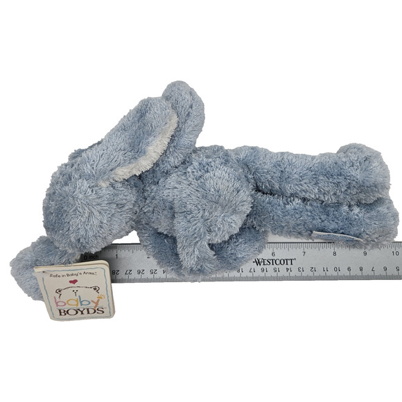 Rare Vintage NEW 10" Baby Boyds "Little Max" Squeaker Blue Dog Plush (1988-2002) - Picture 5 of 16